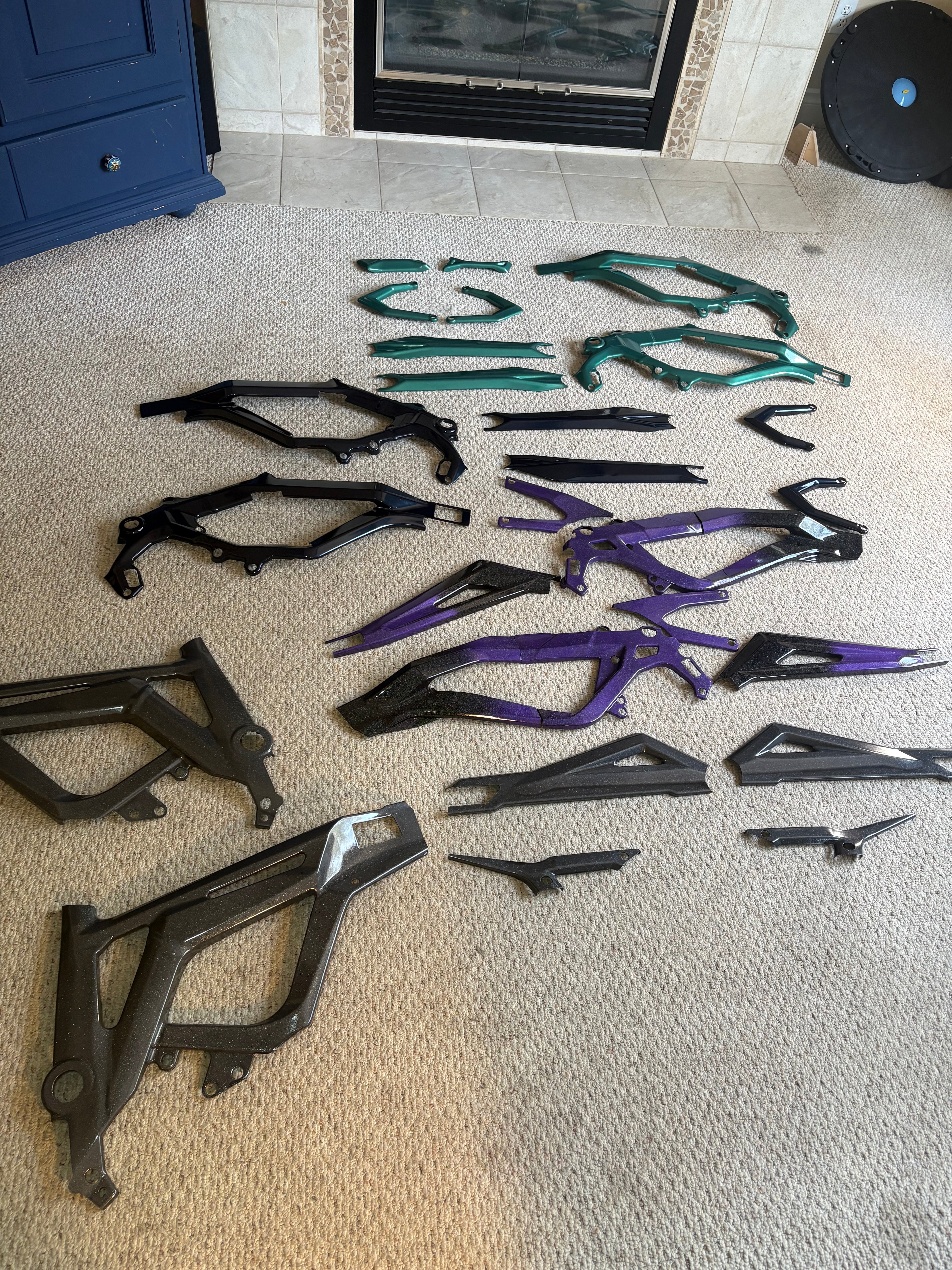 Surron lbx painted frame guard